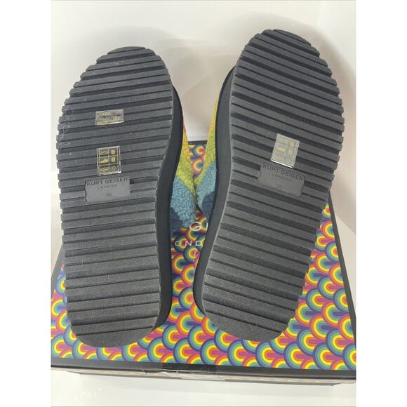 Kurt Geiger Platform Rainbow House Slipper Women’s 8.5 With Box - Picture 9 of 10